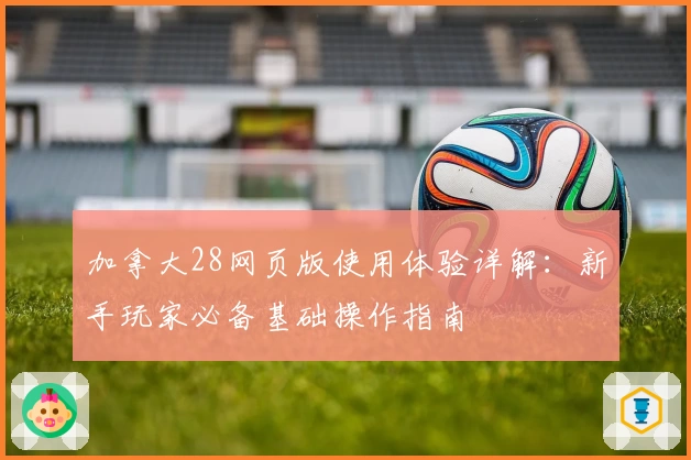 加拿大28网页版使用体验详解：新手玩家必备基础操作指南